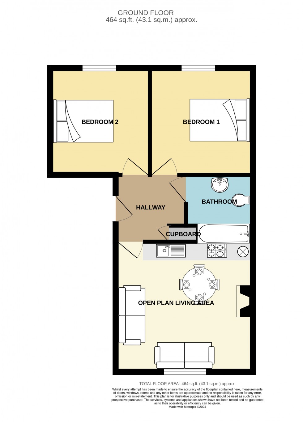 Floorplan for Redruth, Cornwall