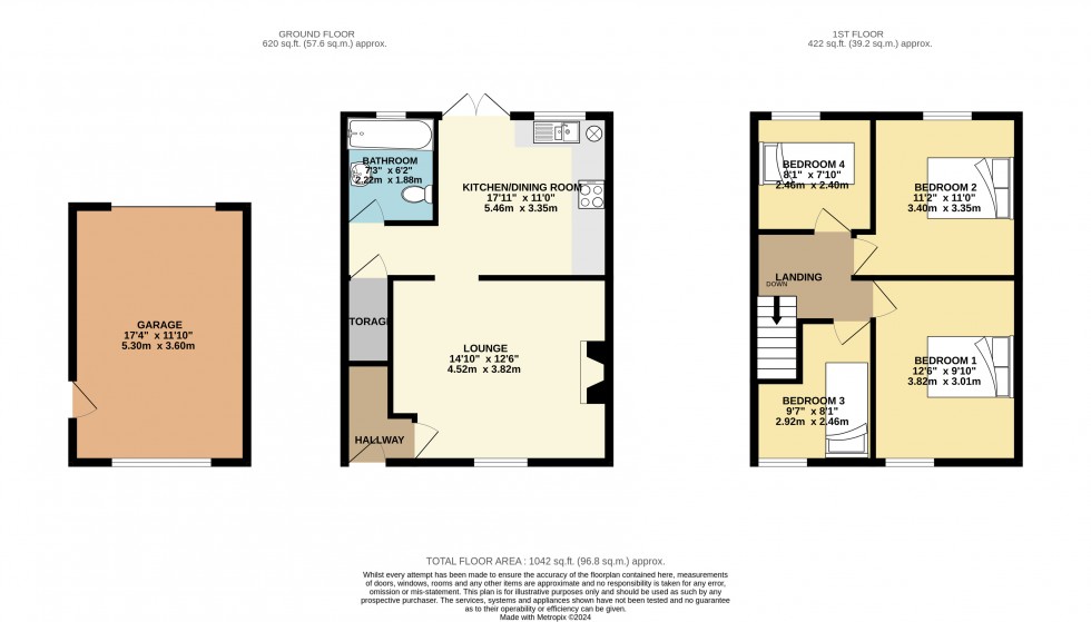 Floorplan for Troon, Camborne, Cornwall