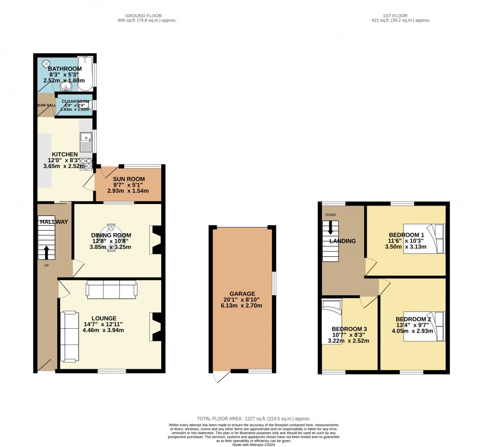 Floorplan for Camborne, Cornwall