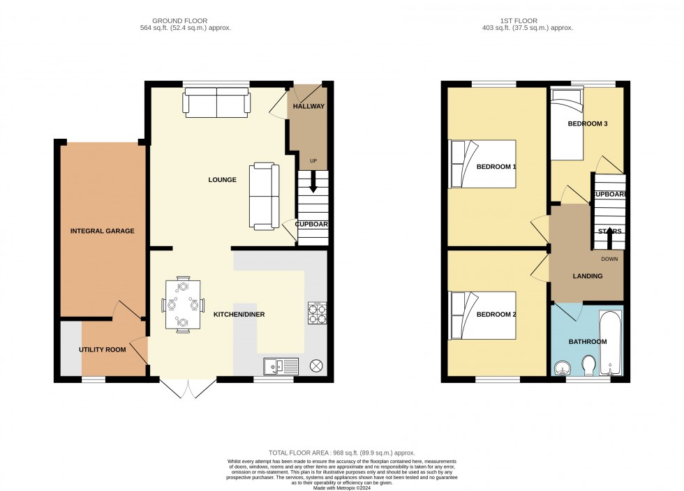 Floorplan for Park Bottom, Redruth, Cornwall