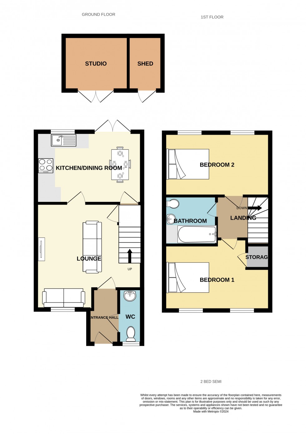 Floorplan for Redruth, Cornwall