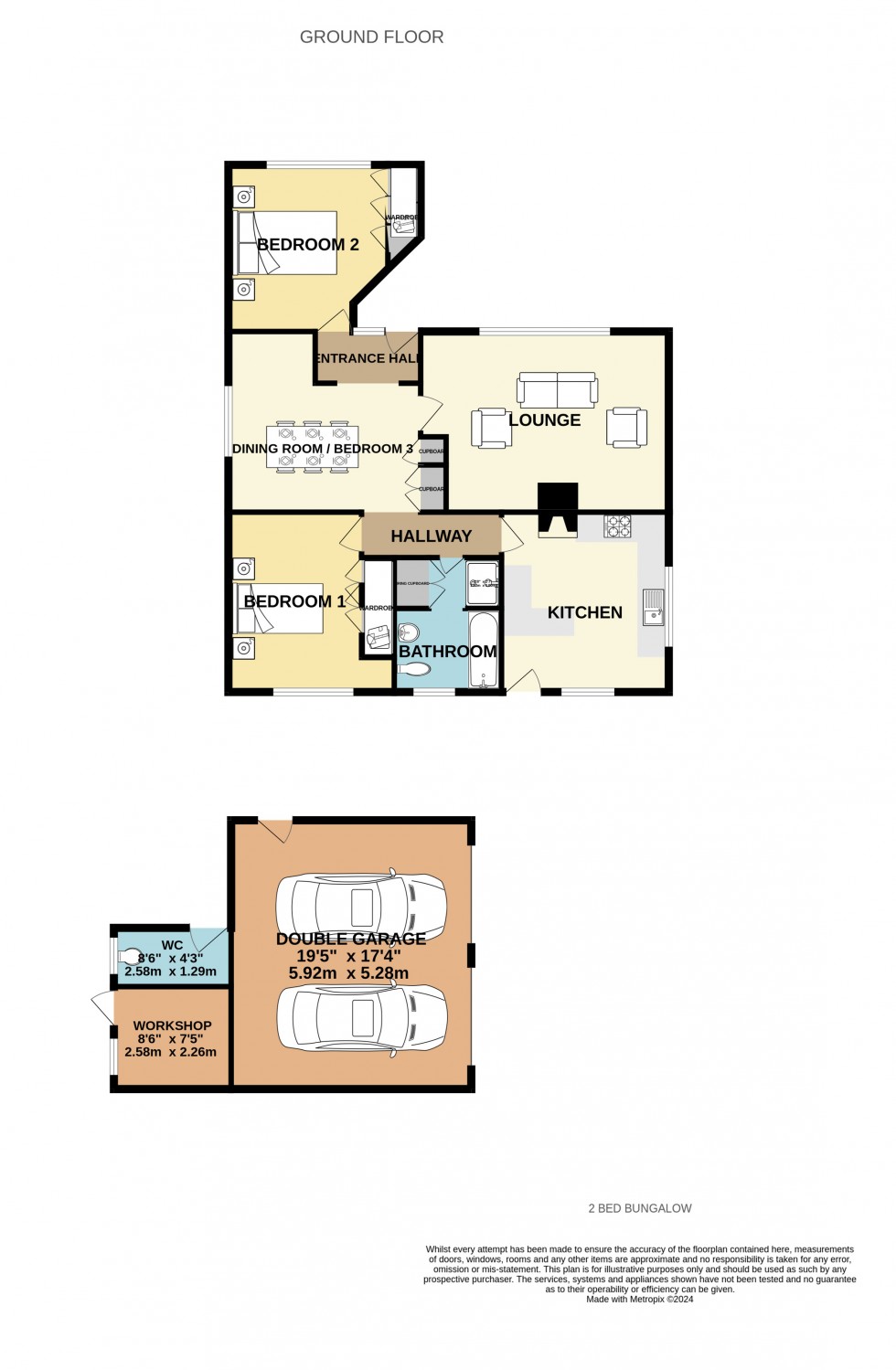 Floorplan for St. Day, Redruth, Cornwall