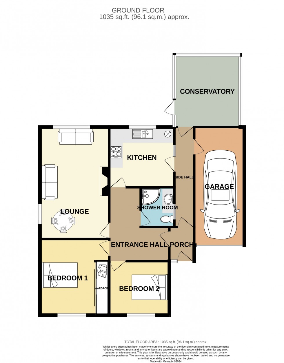 Floorplan for Illogan, Redruth, Cornwall