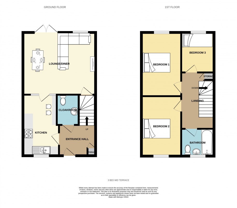 Floorplan for Pool, Redruth, Cornwall