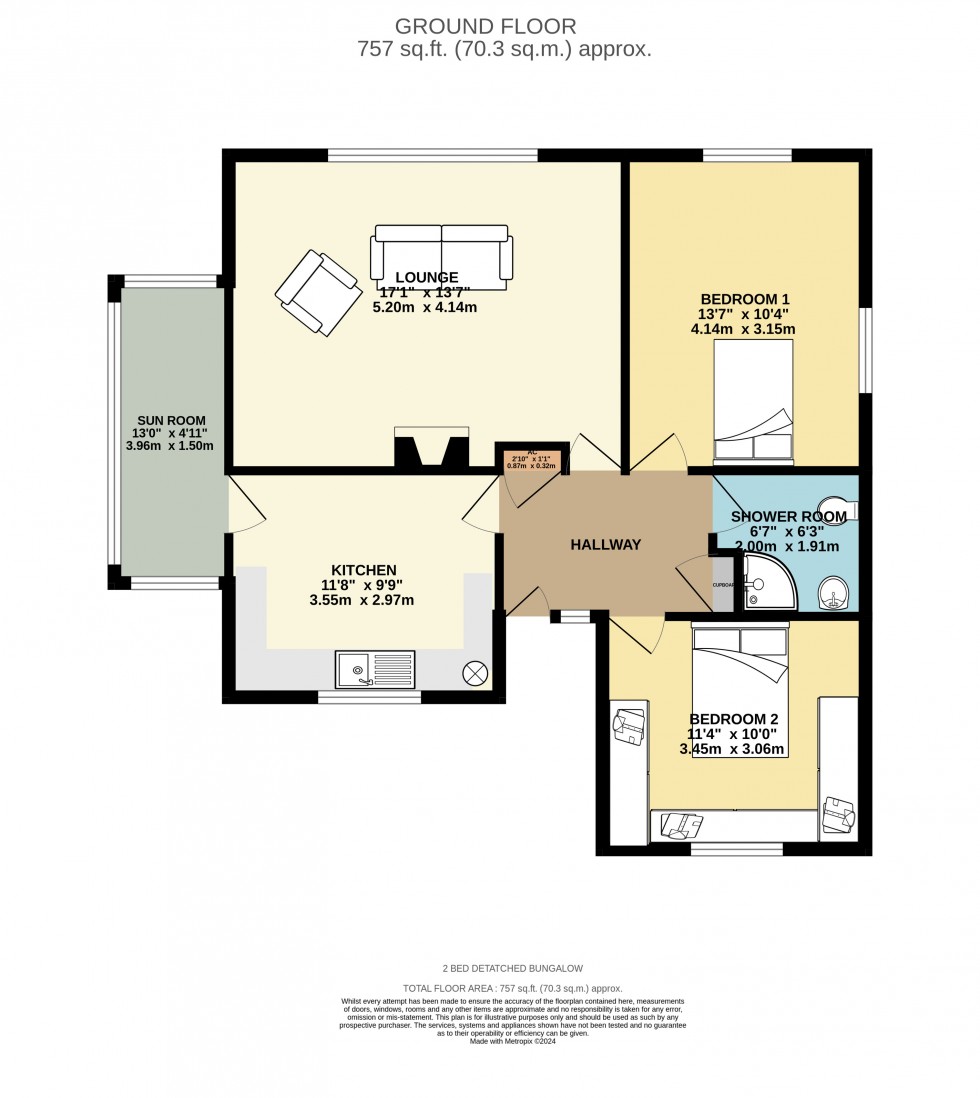 Floorplan for Redruth, Cornwall