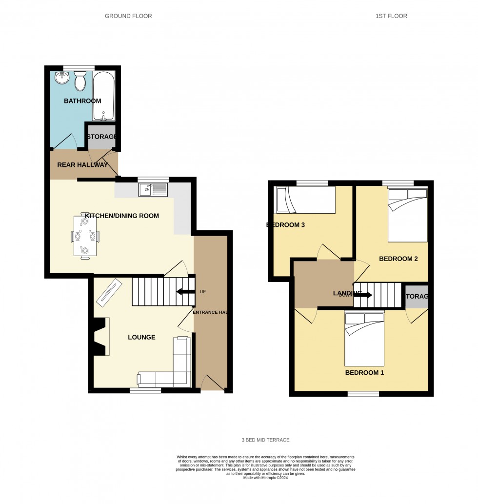 Floorplan for Lanner, Redruth, Cornwall