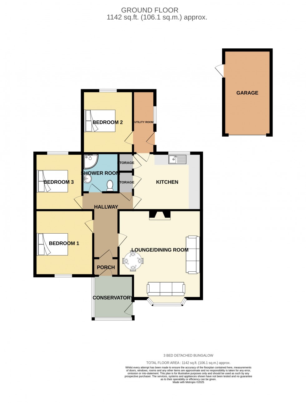 Floorplan for Beacon, Camborne, Cornwall