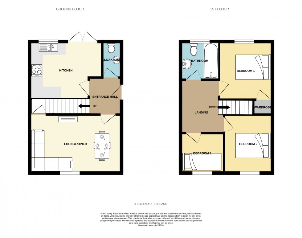 Floorplan for Lanner, Redruth, Cornwall