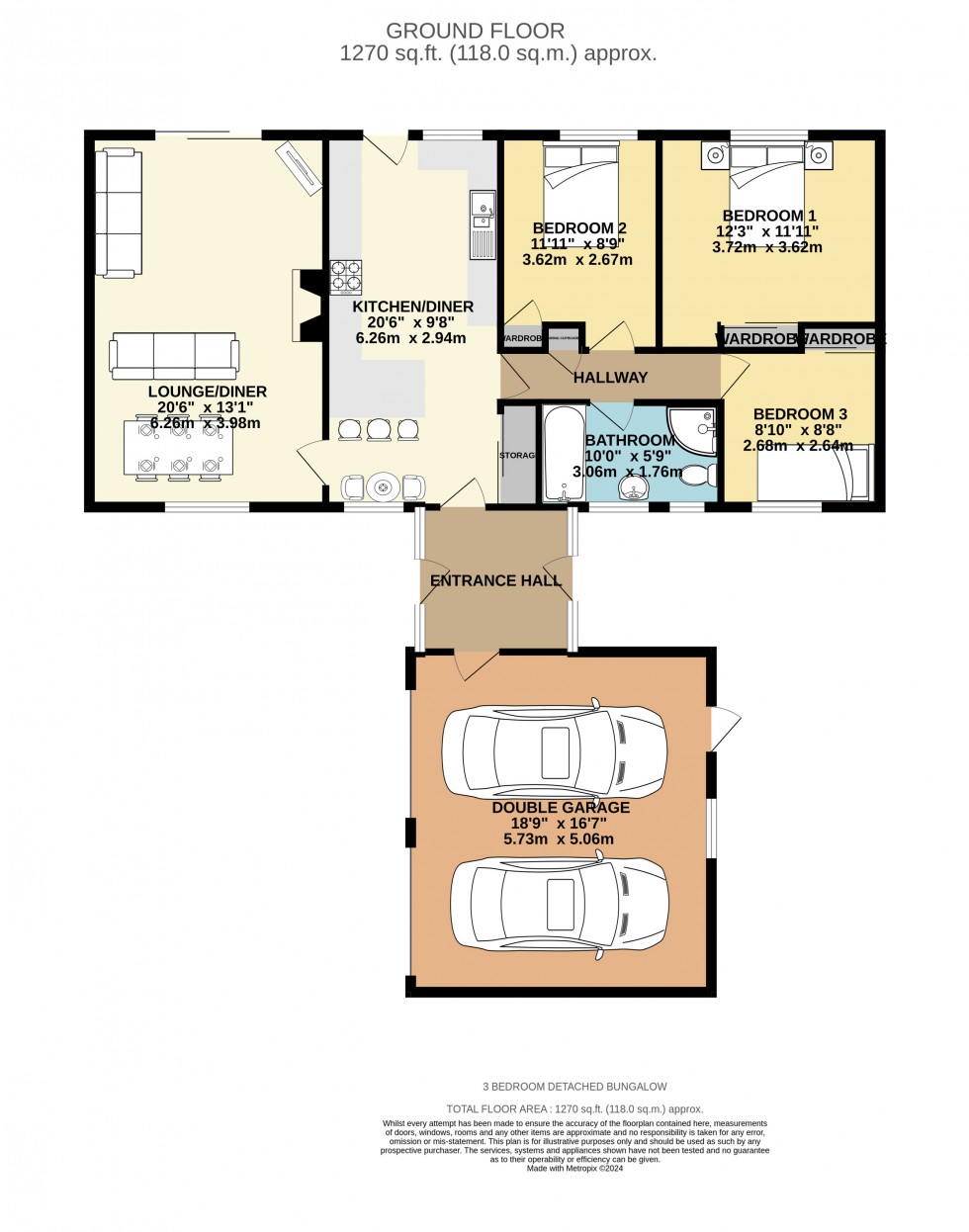 Floorplan for Pool, Redruth, Cornwall