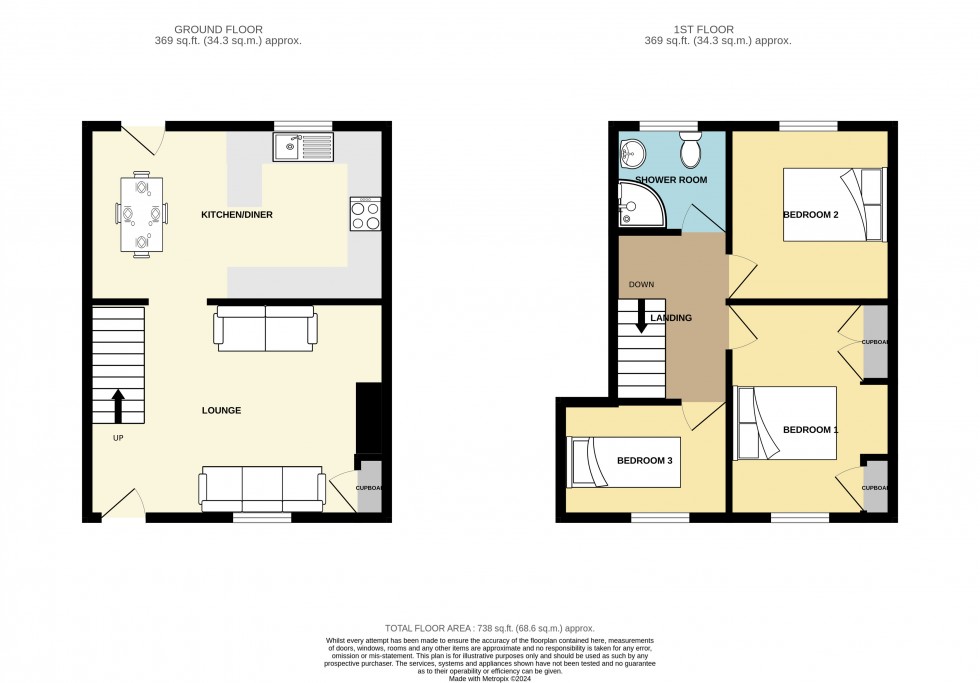 Floorplan for Redruth, Cornwall