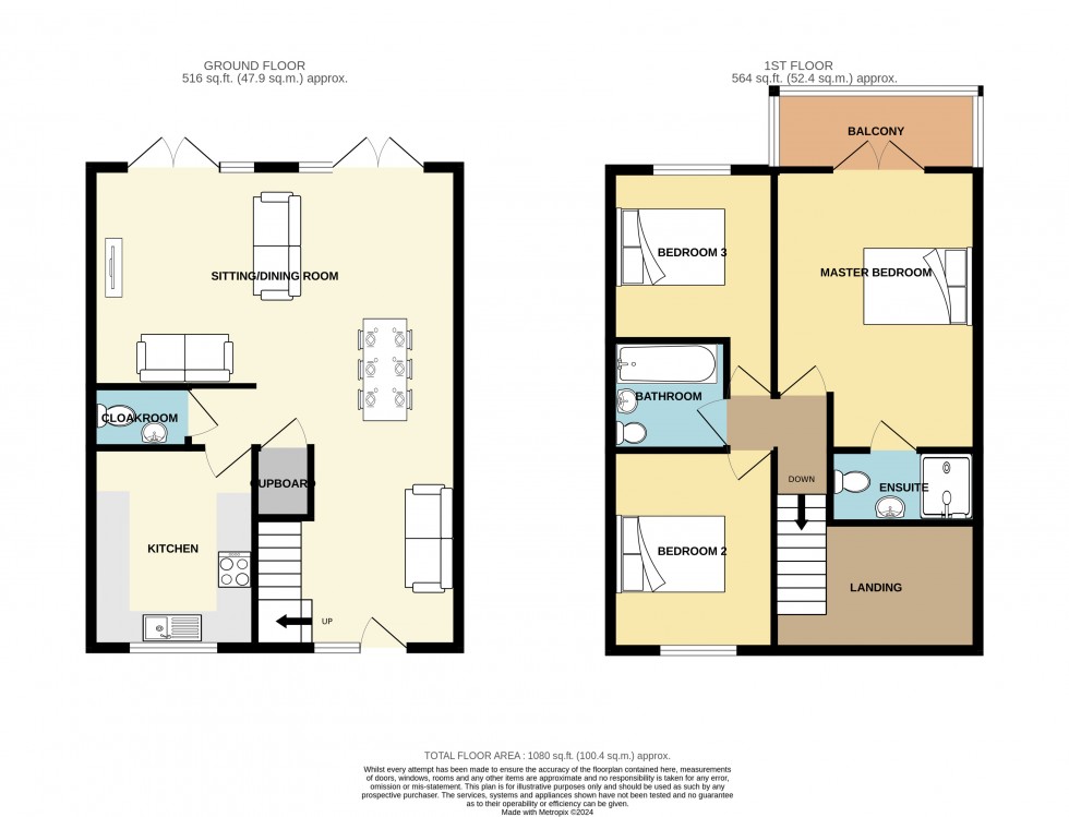 Floorplan for Porthtowan, Truro, Cornwall