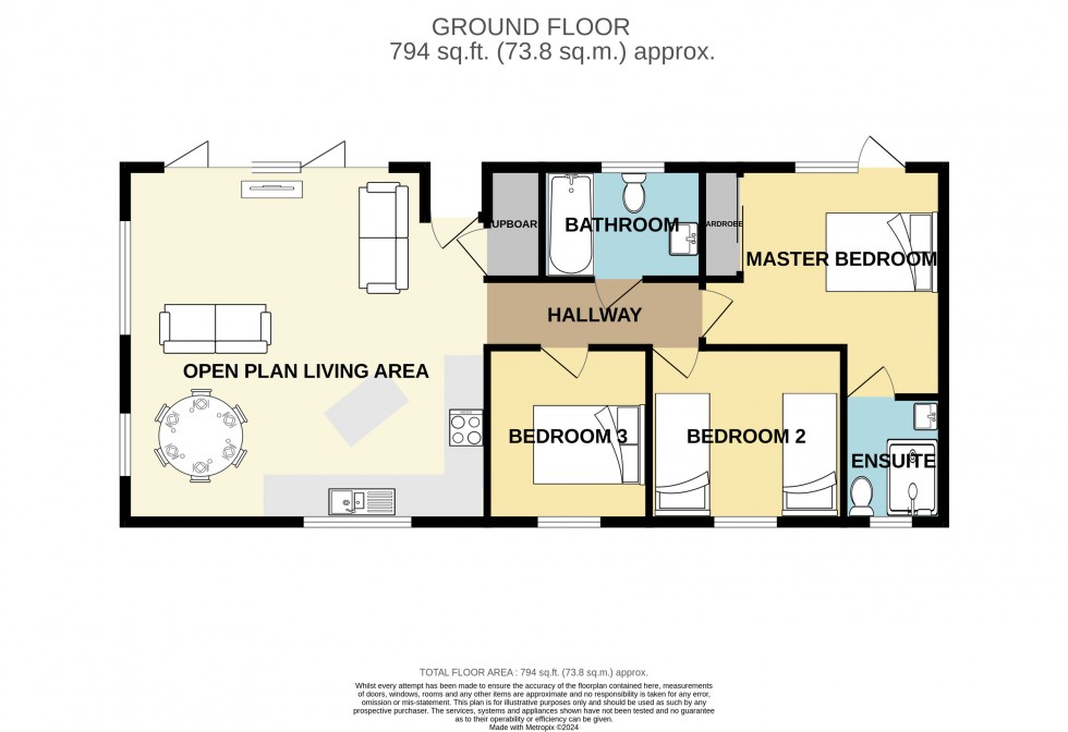 Floorplan for Feadon Lane, Portreath, Redruth, Cornwall