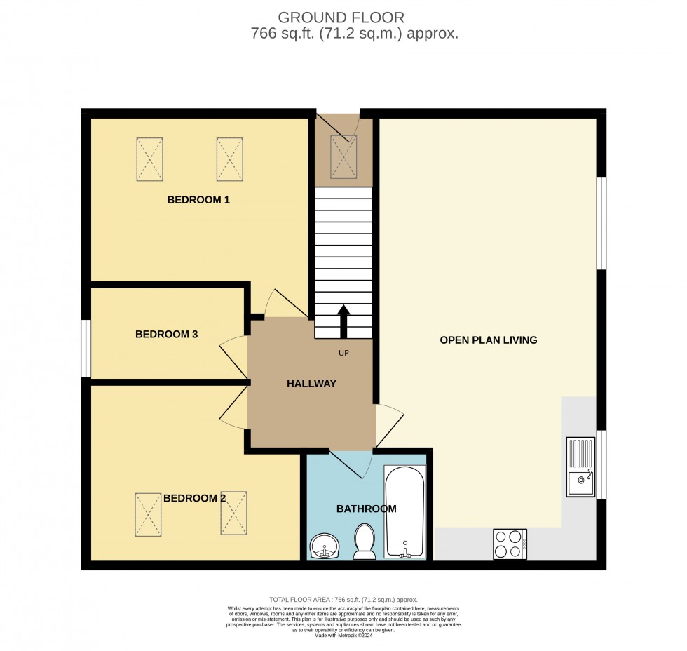 Floorplan for Camborne, Cornwall