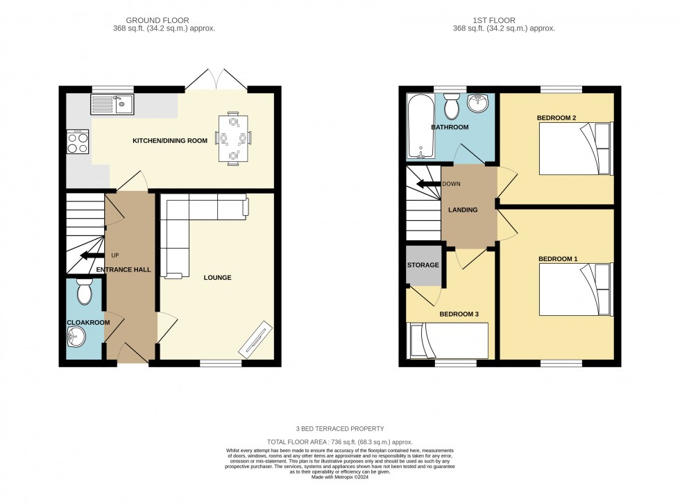 Floorplan for Camborne, Cornwall