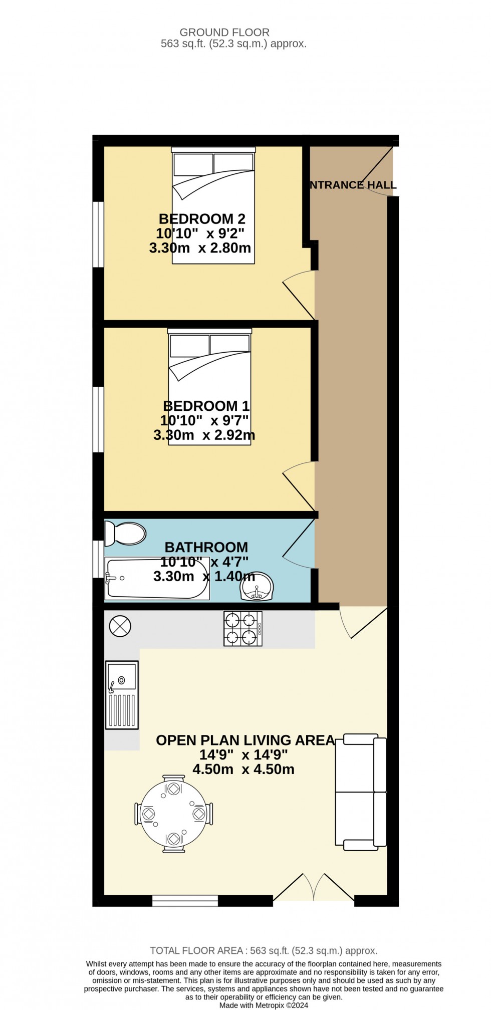 Floorplan for Redruth, Cornwall