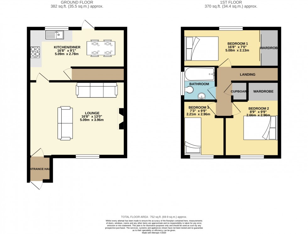 Floorplan for Voguebeloth, Redruth, Cornwall