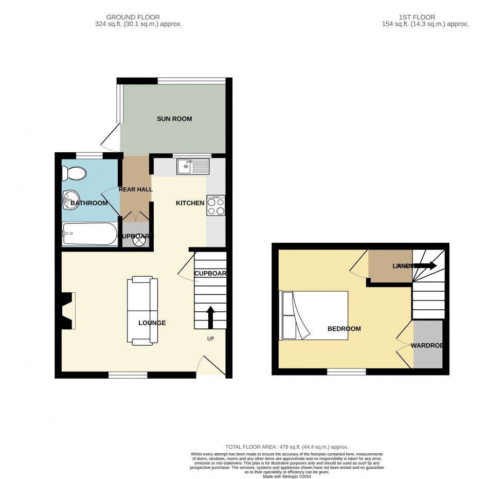 Floorplan for Penryn, Cornwall