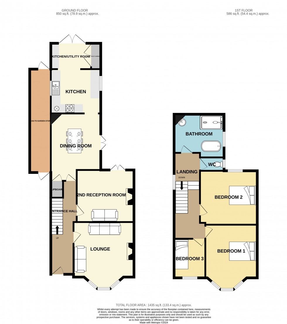 Floorplan for Redruth, Cornwall