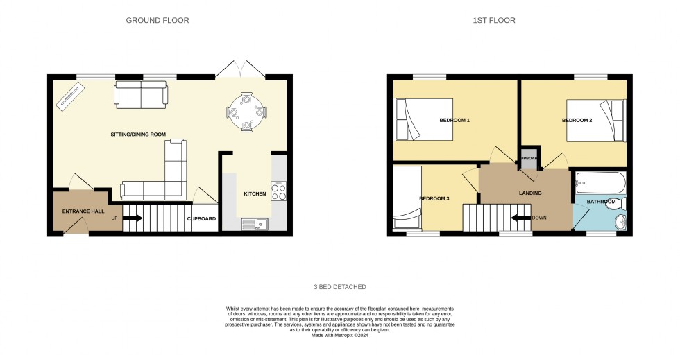 Floorplan for Mount Ambrose, Redruth, Cornwall