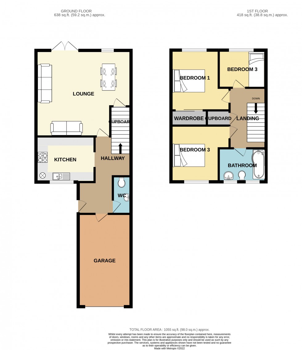 Floorplan for Redruth, Cornwall