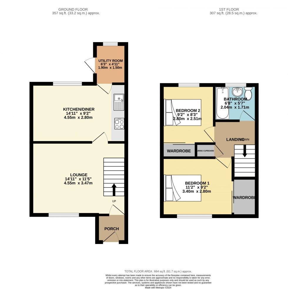 Floorplan for Four Lanes, Redruth, Cornwall