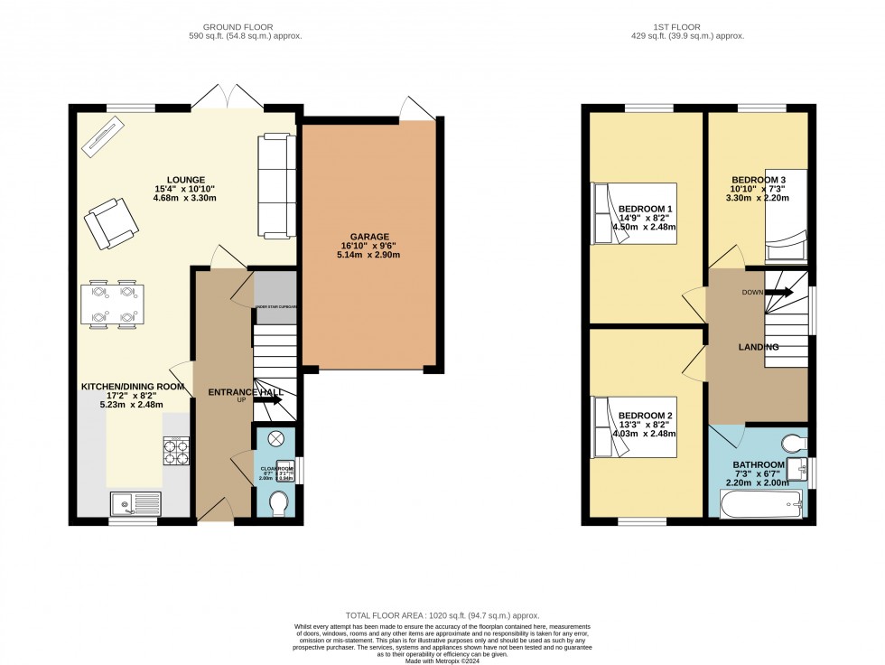 Floorplan for Camborne, Cornwall