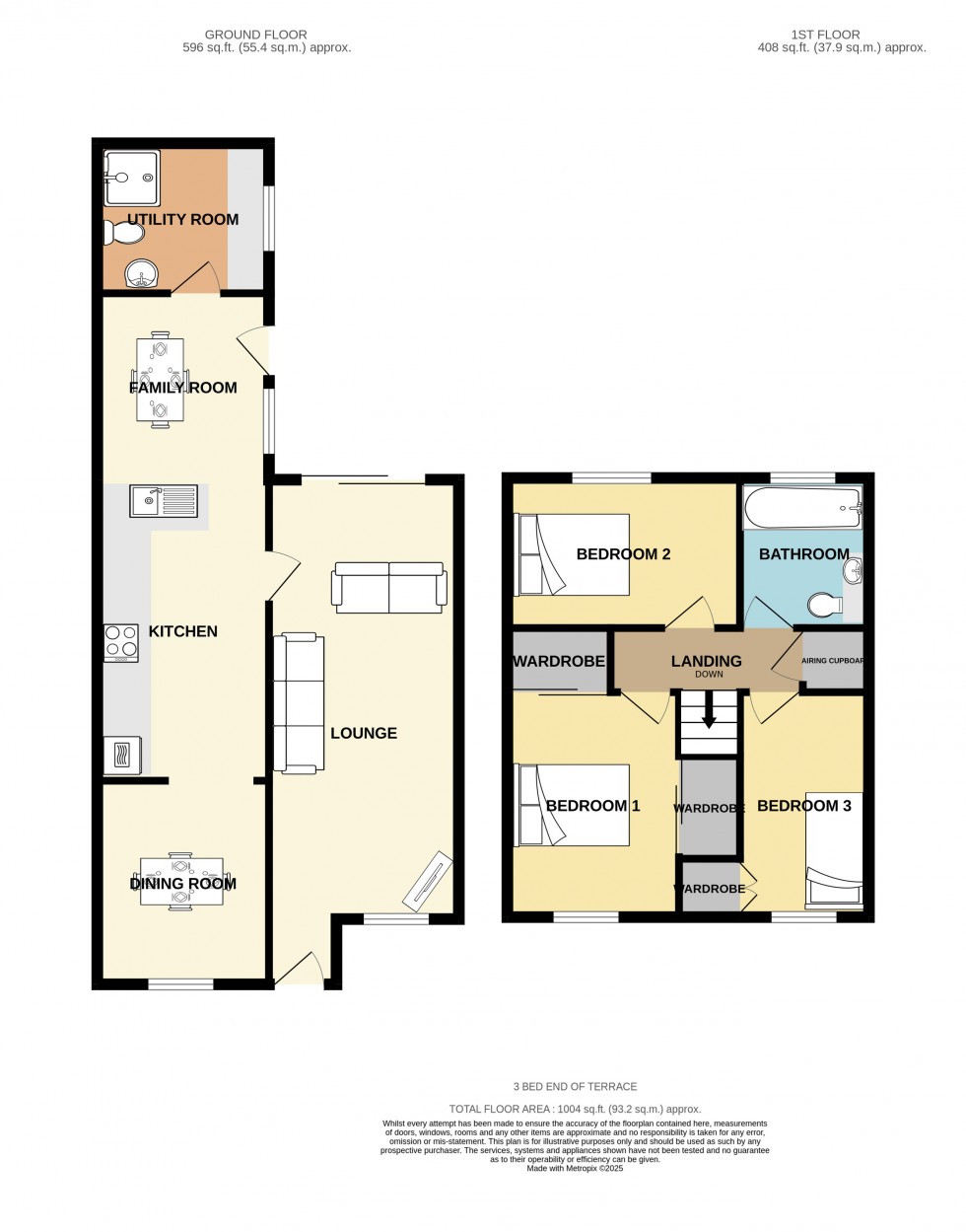 Floorplan for Sandy Lane, Redruth, Cornwall