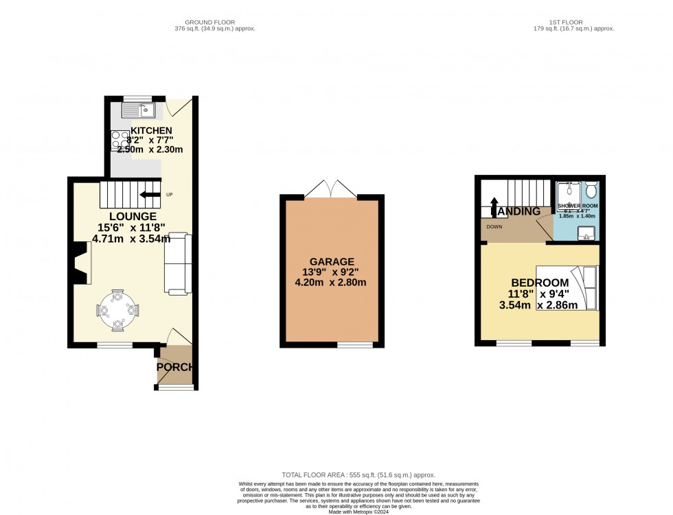 Floorplan for Carn Brea Village, Redruth, Cornwall