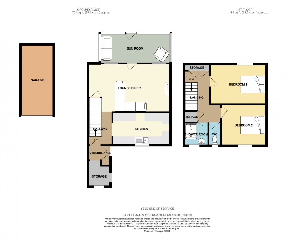 Floorplan for Four Lanes, Redruth, Cornwall