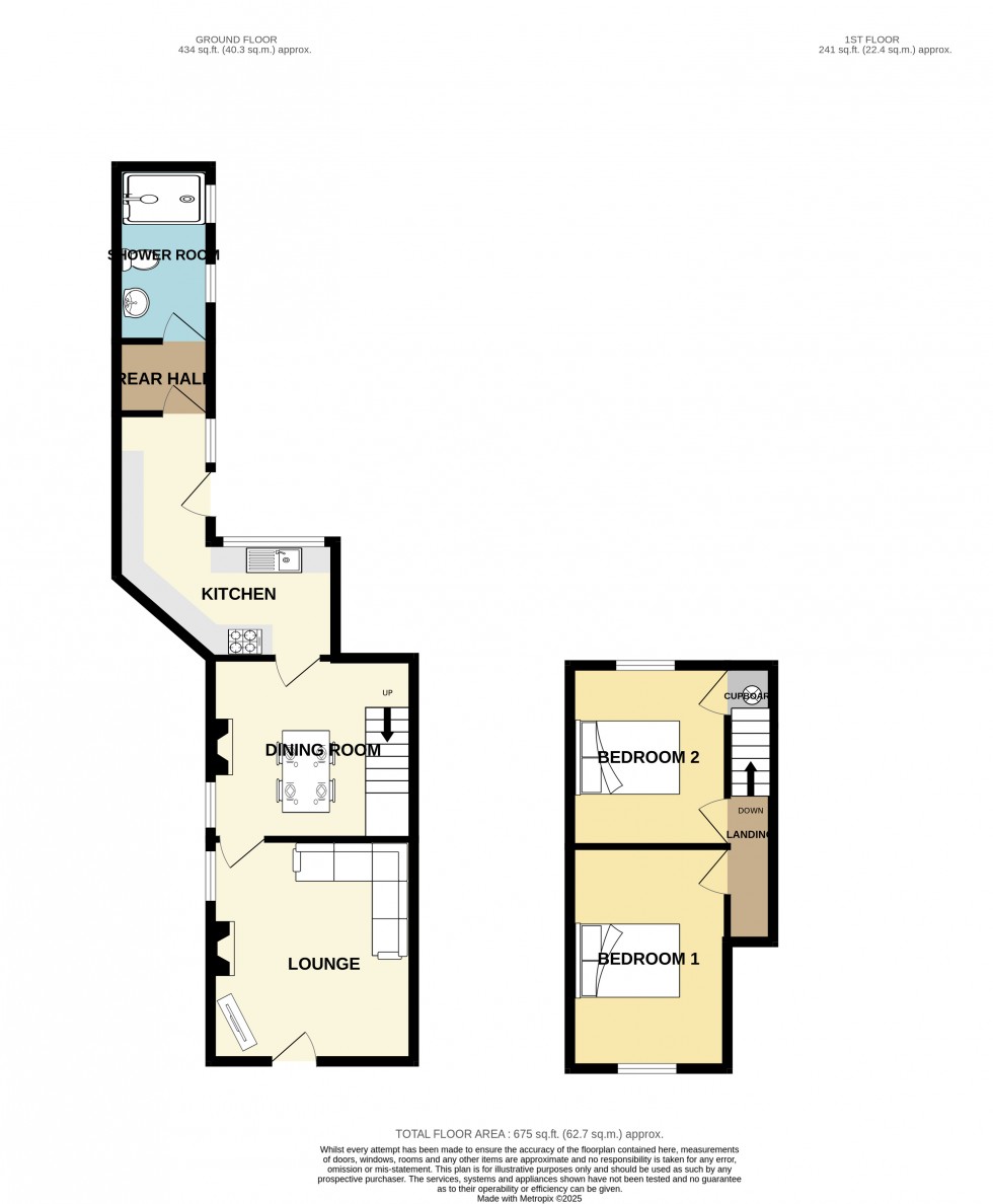 Floorplan for Camborne, Cornwall