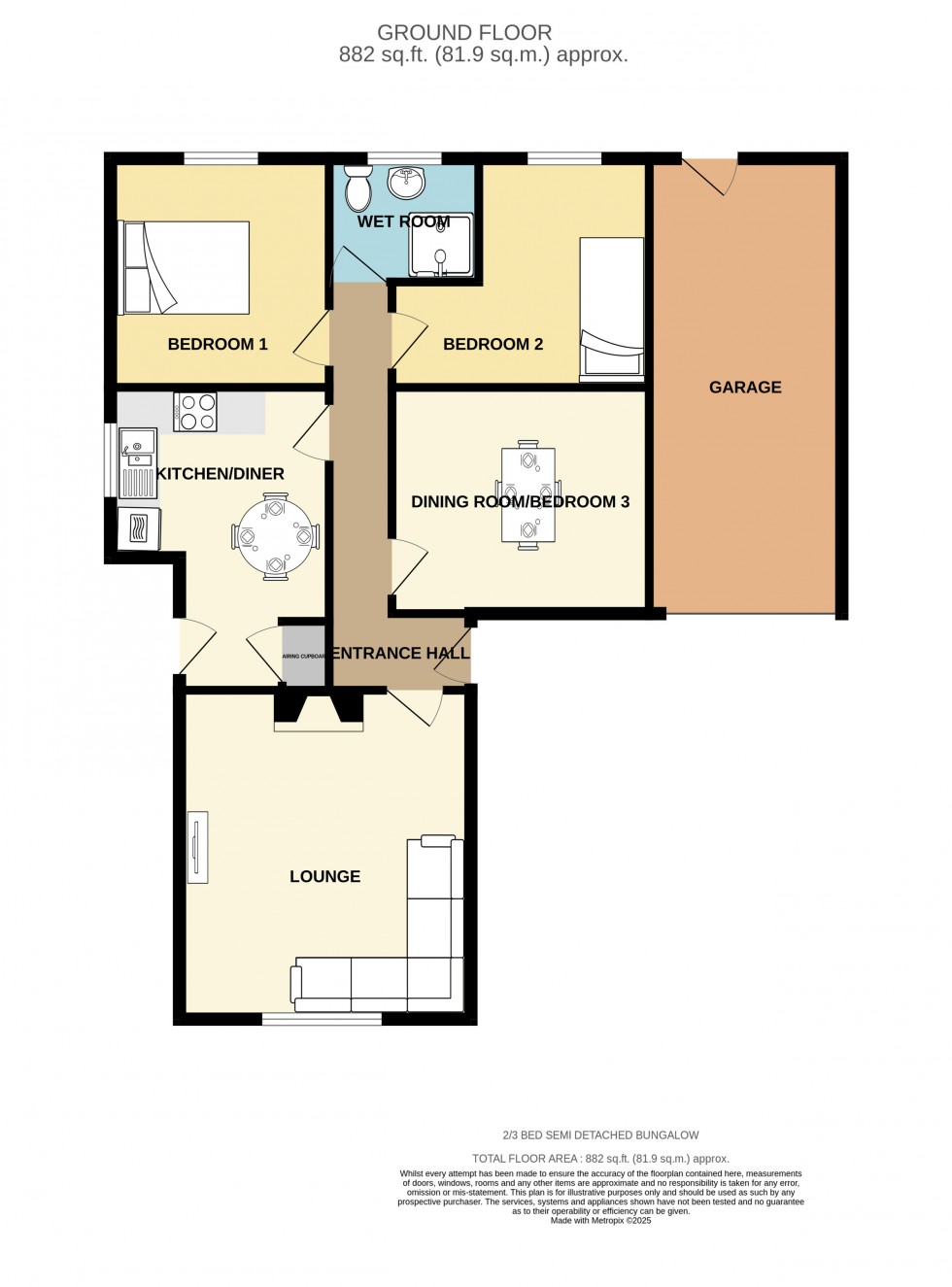 Floorplan for Illogan, Redruth, Cornwall